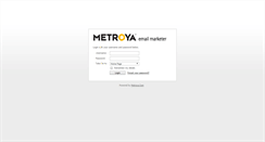 Desktop Screenshot of mailer.metroya.com