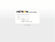 Tablet Screenshot of mailer.metroya.com